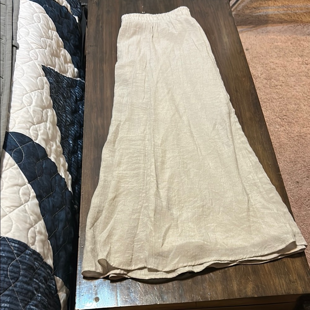 I.N. Studio Elegant Cream Maxi Skirt